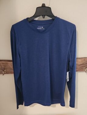 NWT, Men's Long Sleeve Crew - Navy Blue